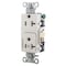 Hubbell Wiring Device-Kellems Straight Blade Receptacle, 5-20R, 20 A, 125V AC, 2 Pole, 3 Wire, Grounded DR20C1WHI - alternate 1